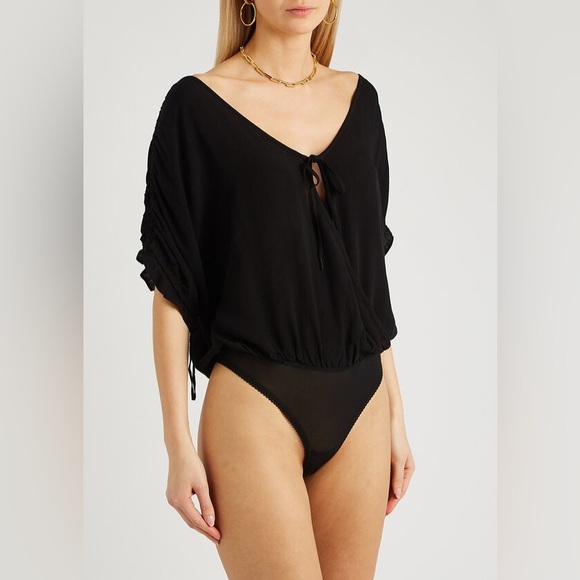 NWT Free People Intimately FP Cleo Bodysuit Black XS - Picture 7 of 10